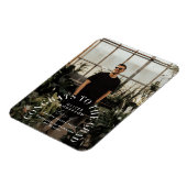 Moderne geometrische typografie fotoboogafstuderen magneet (Linkerzijde)