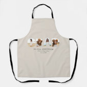 Moderne geometrische typografie fotoboogafstuderen schort (Voorkant)