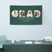 Moderne geometrische typografie fotoboogafstuderen spandoek (Beurs)