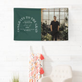 Moderne geometrische typografie fotoboogafstuderen spandoek (Insitu)