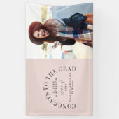 Moderne geometrische typografie fotoboogafstuderen spandoek (Verticaal)