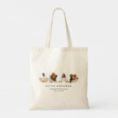 Moderne geometrische typografie fotoboogafstuderen tote bag (Achterkant)