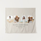 Moderne geometrische typografie fotoboogafstuderen wandkleed (Voorkant (horizontaal))