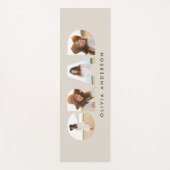 Moderne geometrische typografie fotoboogafstuderen yogamat (Voorkant)