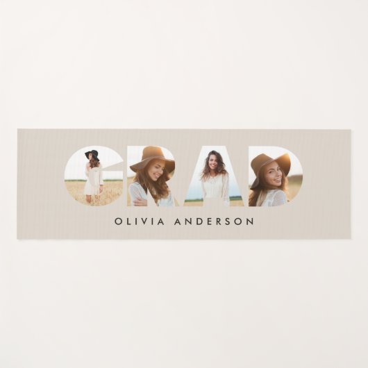 Moderne geometrische typografie fotoboogafstuderen yogamat (Voorkant (horizontaal))