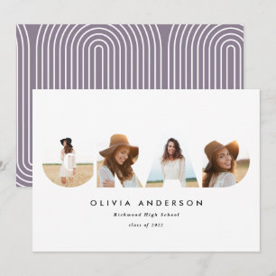 Moderne geometrische typografie multi-foto afstude