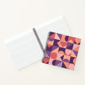 Moderne geometrische valentijn notebook notitieboek (Binnen)