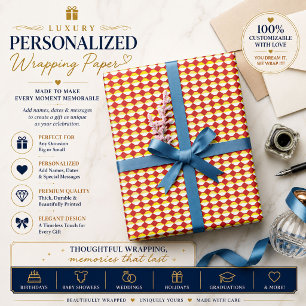 Moderne geometrische verjaardagspatroon cadeaupapier
