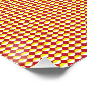 Moderne geometrische verjaardagspatroon perfect poster (Hoek)