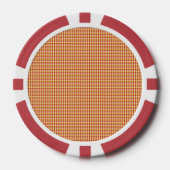 Moderne geometrische verjaardagspatroon poker chips (Voorkant)