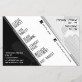 Moderne geometrische vetgedrukt flyer (Achterkant)