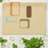 Moderne geometrische vierkanten uit de Middeleeuws Theedoek (Gevouwen)