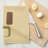 Moderne geometrische vierkanten uit de Middeleeuws Theedoek (Quarter Fold)