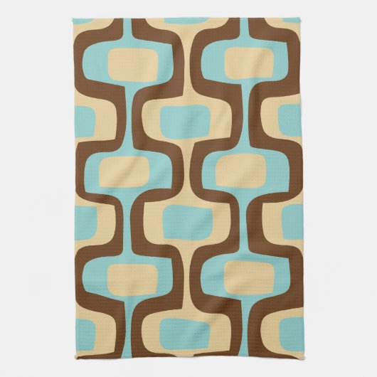 Moderne geometrische vierkantsvormen uit de Middel Theedoek (Verticaal)