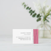 Moderne geometrische Visitekaartjes | Berry (Staand voorkant)