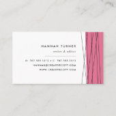 Moderne geometrische Visitekaartjes | Berry (Voorkant)