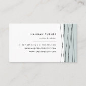 Moderne geometrische Visitekaartjes | Grijze Jade (Voorkant)