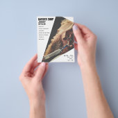 Moderne geometrische vorm afbeelding flyer (Hand)