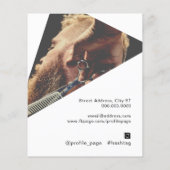 Moderne geometrische vorm afbeelding flyer (Achterkant)