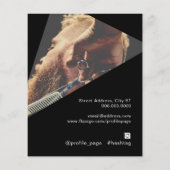 Moderne geometrische vorm afbeelding flyer (Achterkant)