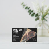 Moderne geometrische vorm afbeelding visitekaartje (Staand voorkant)