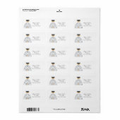 Moderne Geometrische Vorm Retouradres Label (Full Sheet)