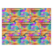 Moderne geometrische vormen Abstract patroon Tafelkleed (Voorkant (Horizontaal))