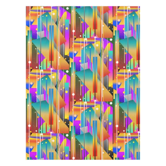 Moderne geometrische vormen Abstract patroon Tafelkleed (Voorkant)