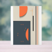 Moderne geometrische vormen acryl bord (Neutraal)