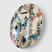 Moderne geometrische vormen Acrylwandklok Grote Klok (Hoek)