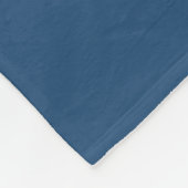 Moderne geometrische vormen Blauwe monogram Naam Fleece Deken (Hoek)