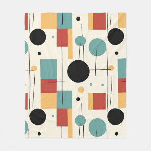 Moderne Geometrische Vormen Fleece Deken