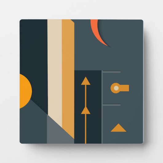Moderne geometrische vormen fotoplaat (Voorkant)