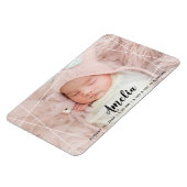 Moderne Geometrische Vormen Geboorteaankondiging Magneet (Linkerzijde)