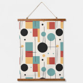 Moderne geometrische vormen hangend wandkleed (Voorkant)
