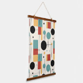 Moderne geometrische vormen hangend wandkleed (Gebogen)