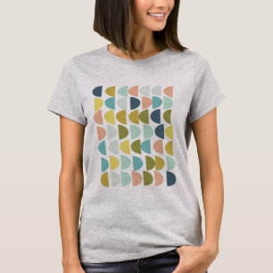 Moderne geometrische vormen in  kleurenafbeelding t-shirt