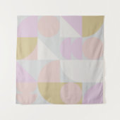 Moderne geometrische vormen in winterpastels wandkleed (Voorkant)