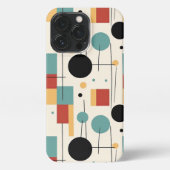 Moderne geometrische vormen iPhone hoesje (Achterkant)