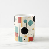 Moderne geometrische vormen koffiemok (Center)