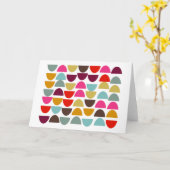 Moderne geometrische vormen Kunst in de aardherfst Kaart (Gele Bloem)