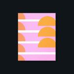 Moderne geometrische vormen Kunstroze en Oranje Canvas Afdruk<br><div class="desc">Moderne geometrische vormen Kunstroze en Oranje canvas afdrukken</div>