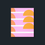 Moderne geometrische vormen Kunstroze en Oranje Canvas Afdruk<br><div class="desc">Moderne geometrische vormen Kunstroze en Oranje canvas afdrukken</div>