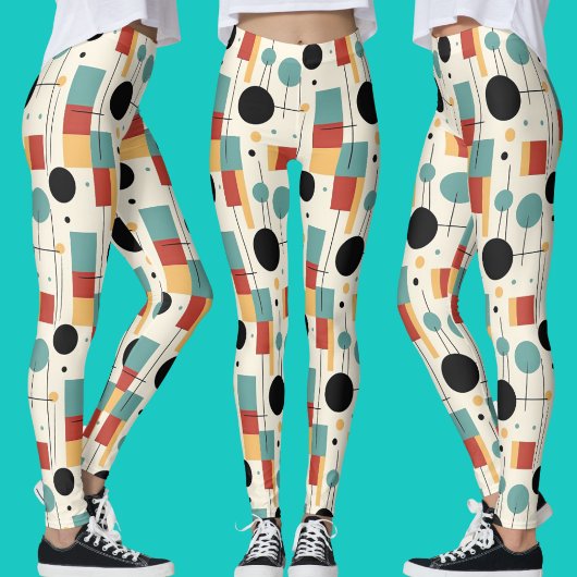 Moderne geometrische vormen leggings