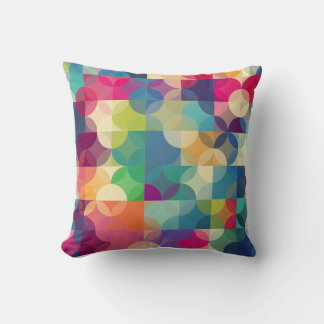 Moderne geometrische vormen met meerdere kleuren kussen