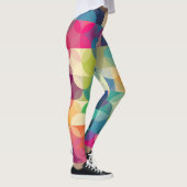Moderne geometrische vormen met meerdere kleuren leggings (Rechts)
