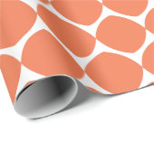 Moderne geometrische vormen patroon in Oranje Cadeaupapier (Rol Hoek)