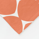 Moderne geometrische vormen patroon in Oranje Fleece Deken (Hoek)