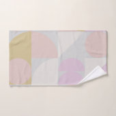 Moderne geometrische vormen patroon in winterpaste bad handdoek (Handdoek)