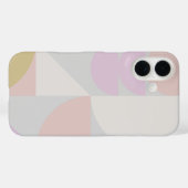 Moderne geometrische vormen patroon in winterpaste Case-Mate iPhone case (Achterkant (horizontaal))